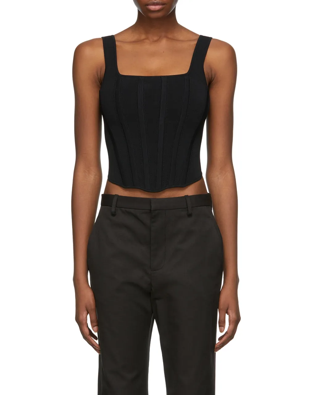 Pointelle Corset Top