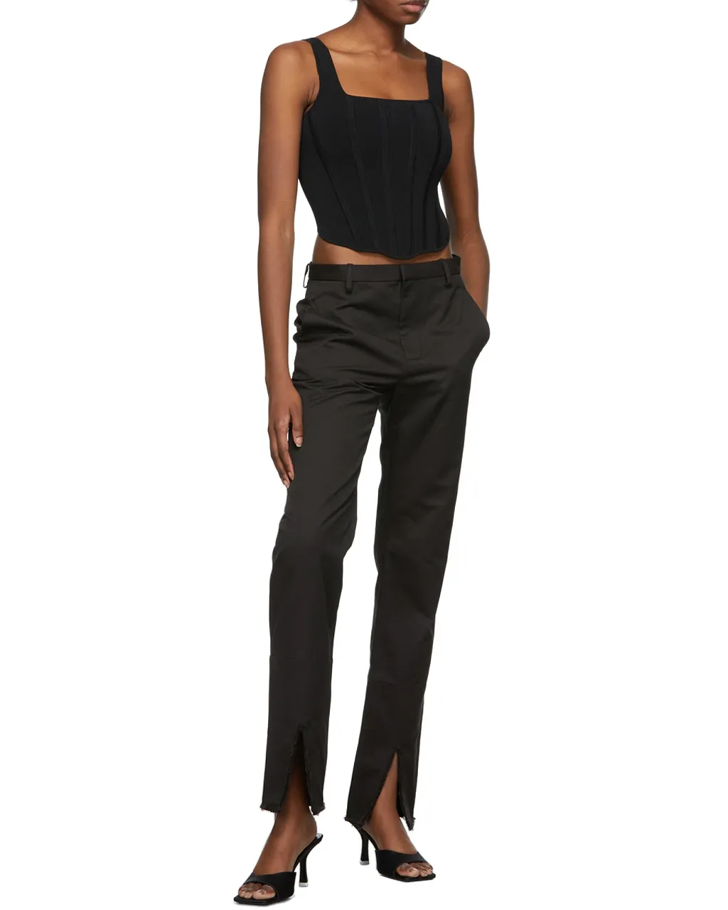 Pointelle Corset Top