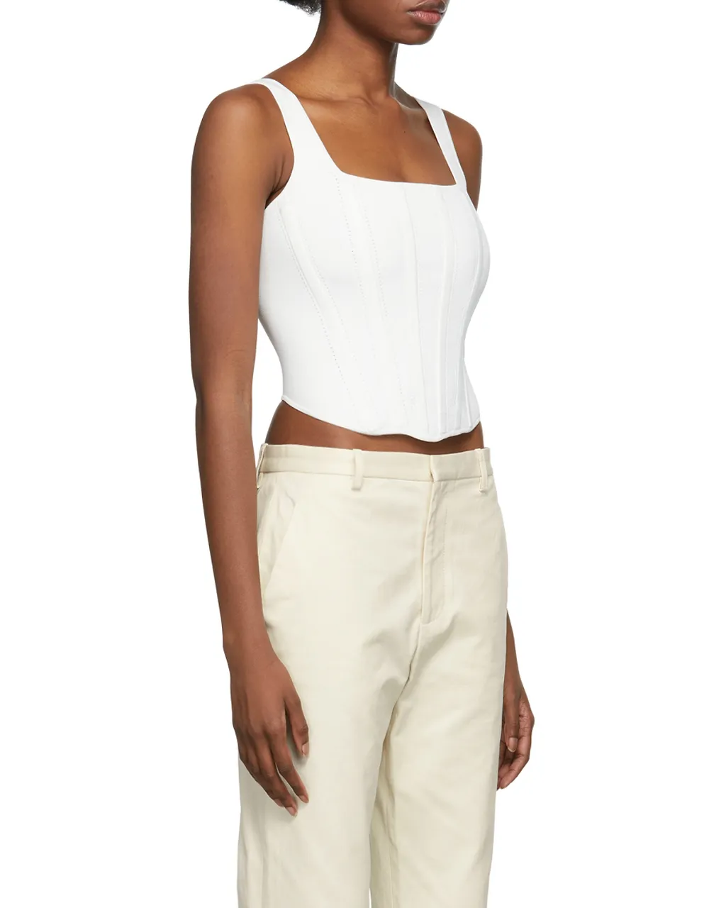 Pointelle Corset Top