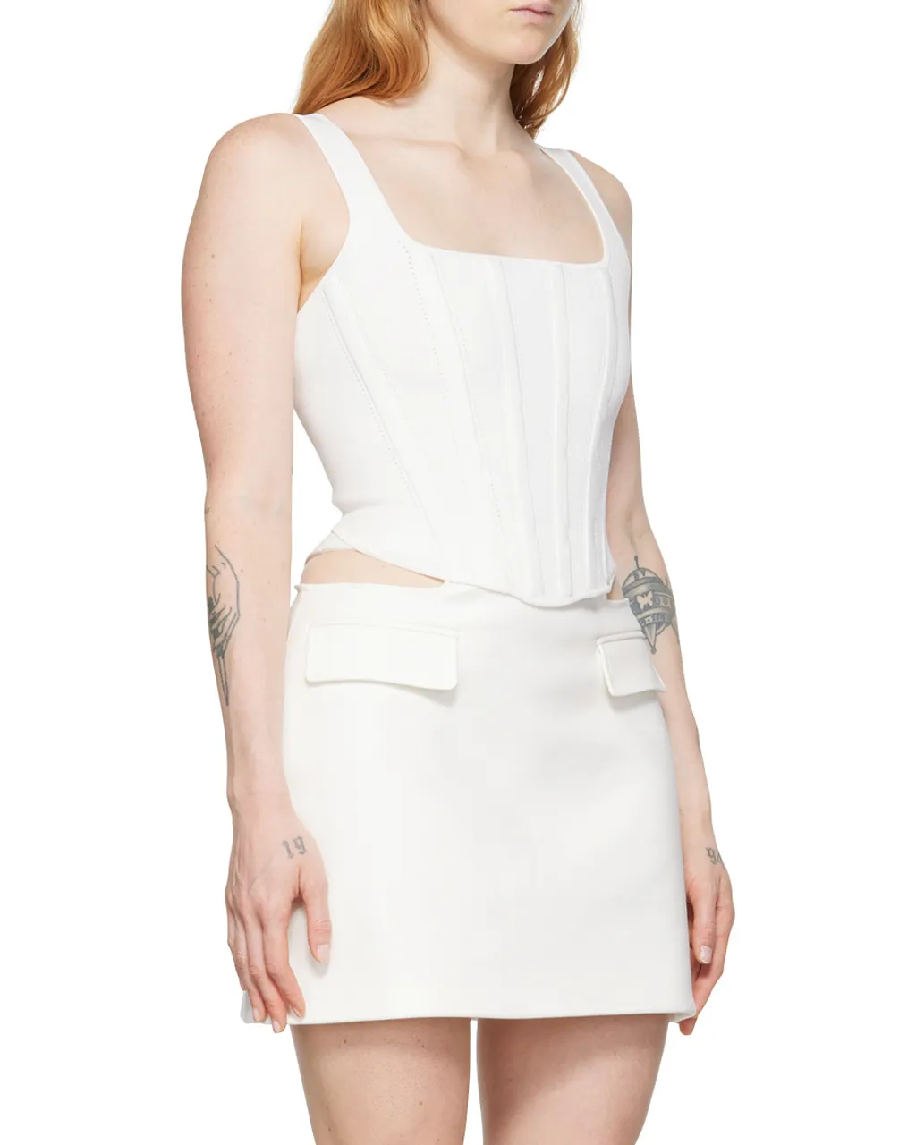 Pointelle Corset Top