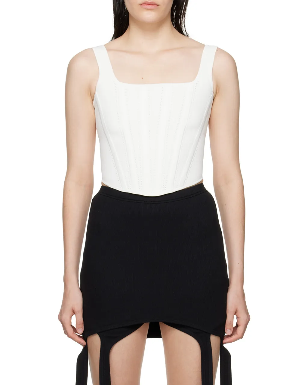 Pointelle Corset Top