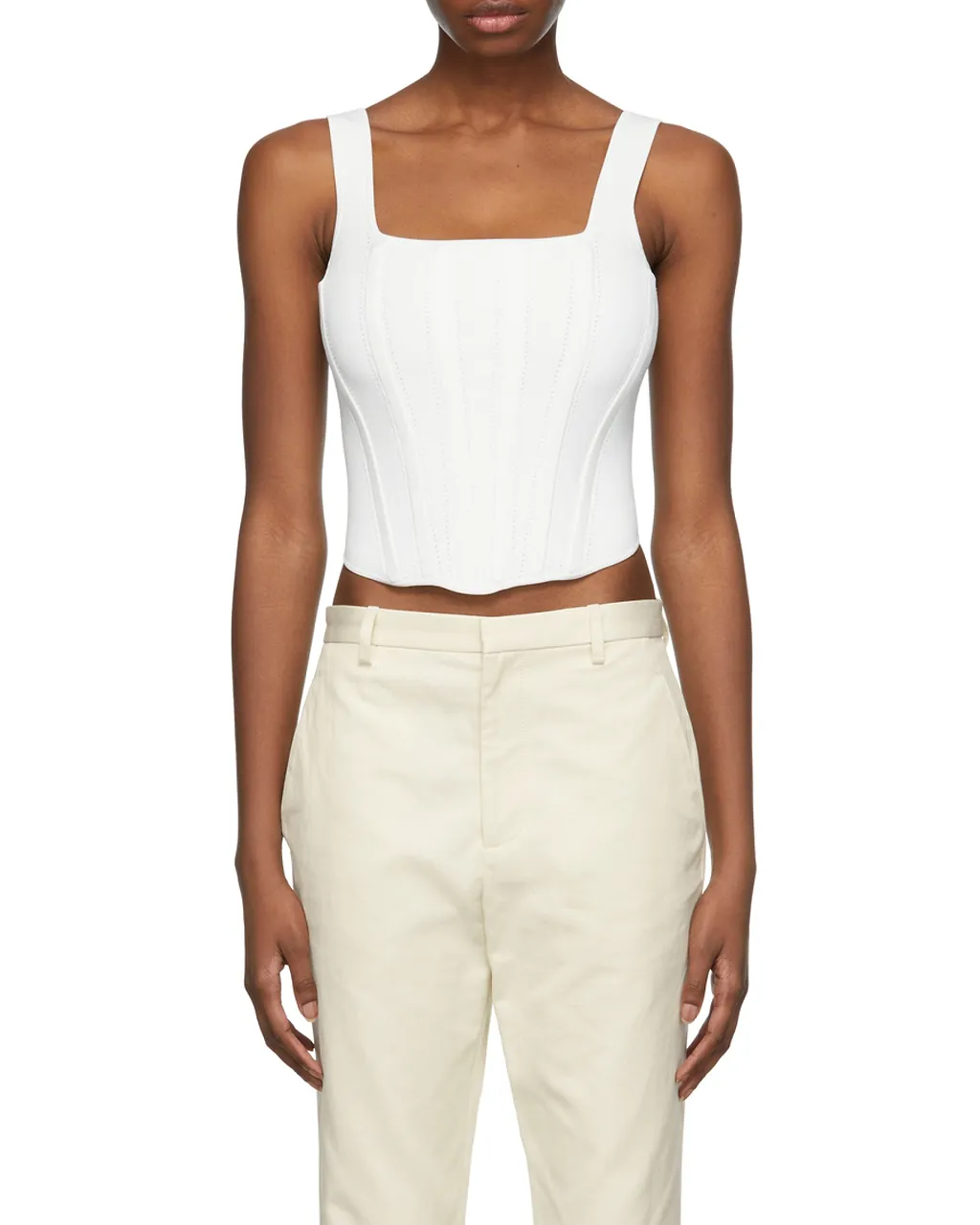 Pointelle Corset Top