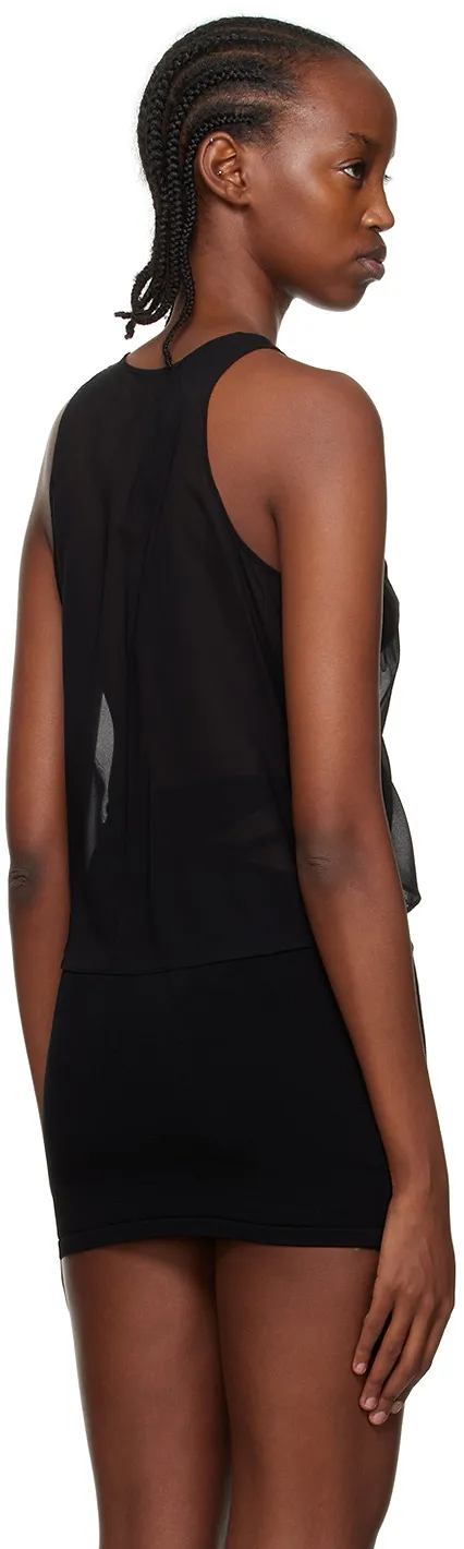 Shirred Draped Tank Top