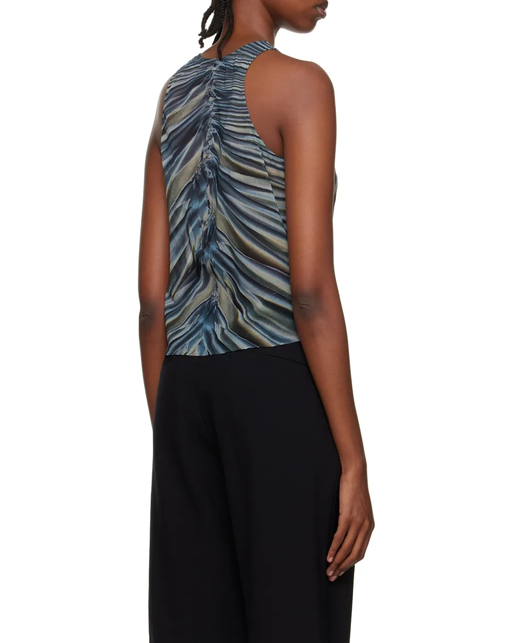 Shirred Draped Tank Top