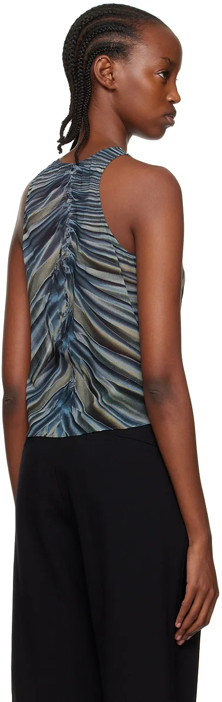 Shirred Draped Tank Top