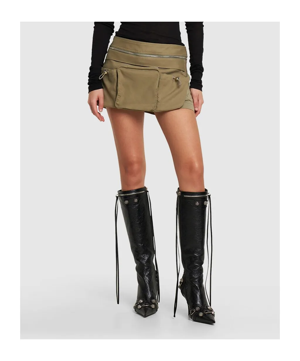 Short Skirt With Waist Pocket