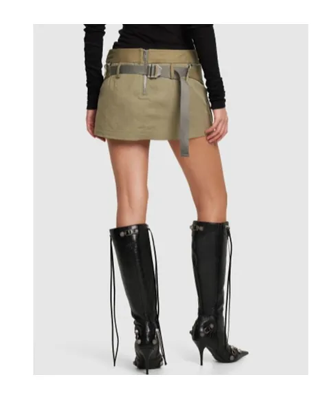 Short Skirt With Waist Pocket