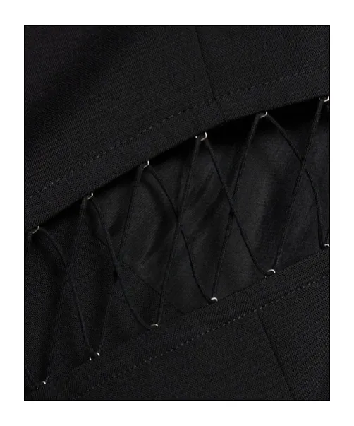 Single-Breasted Cutout Suit Jacket
