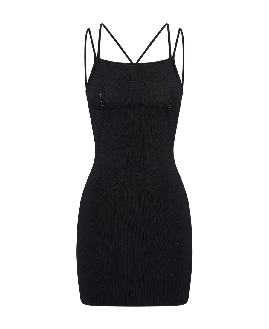 Spaghetti-Strap Mini Dress