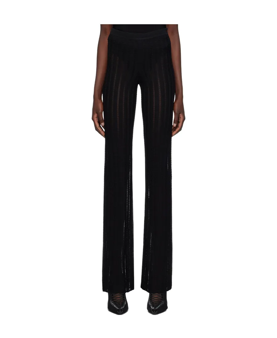 Snakeskin Semi-Sheer Trousers