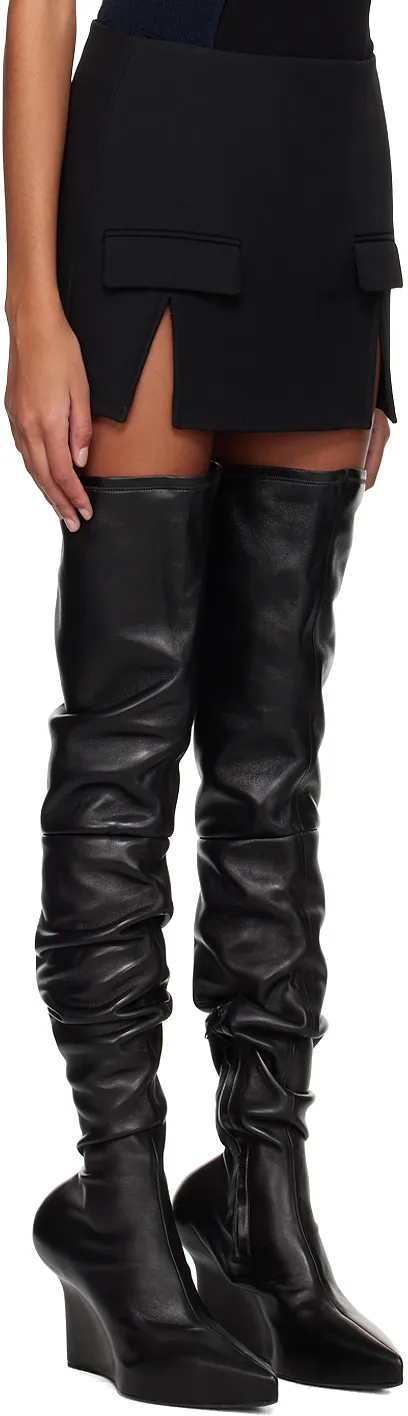 Split-Hem Mini Skirt