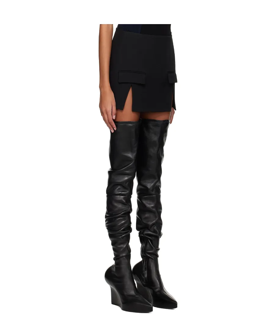 Split-Hem Mini Skirt