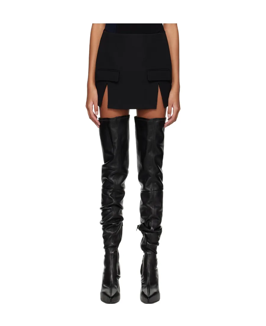 Split-Hem Mini Skirt