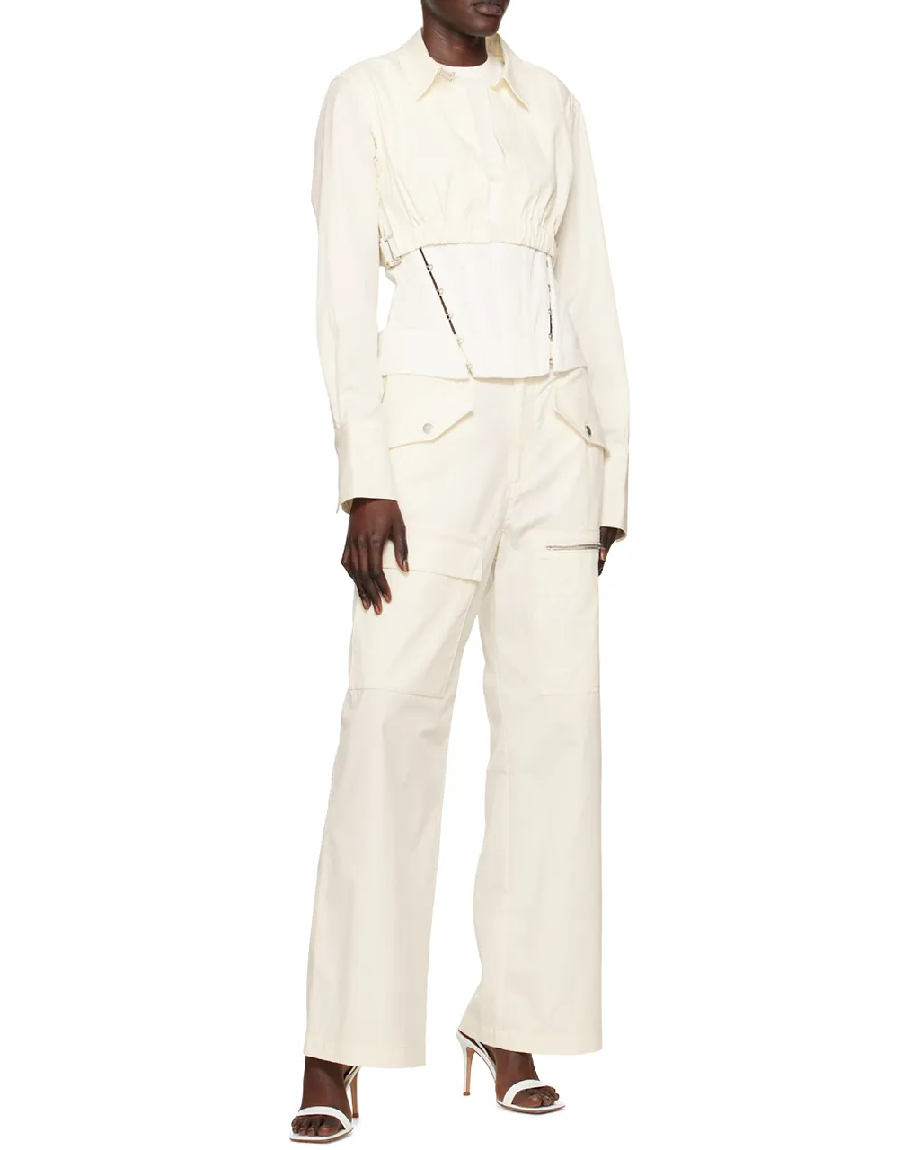 Straight-Leg Cargo Trousers