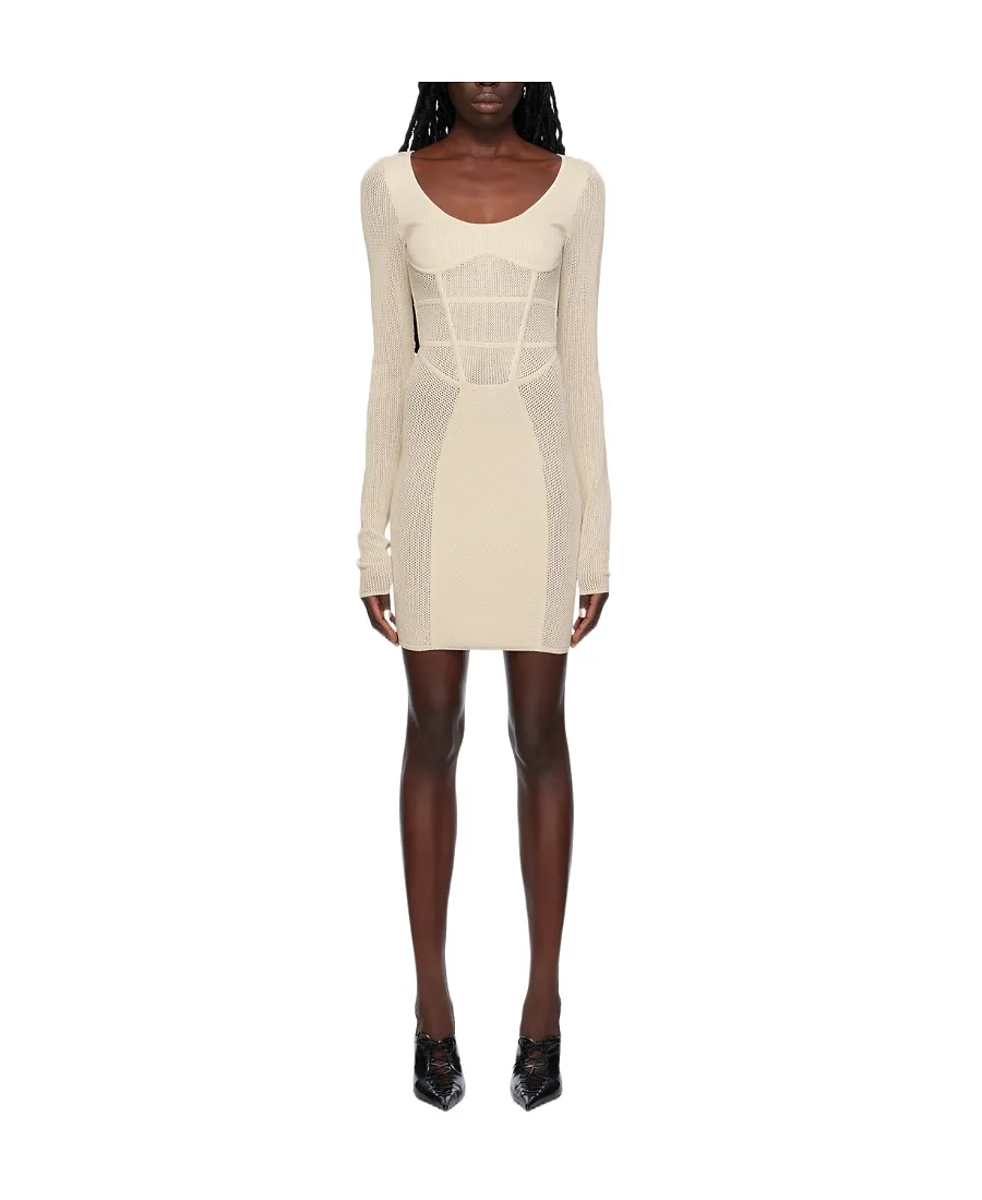 Sport Crochet-Knit Mini Dress