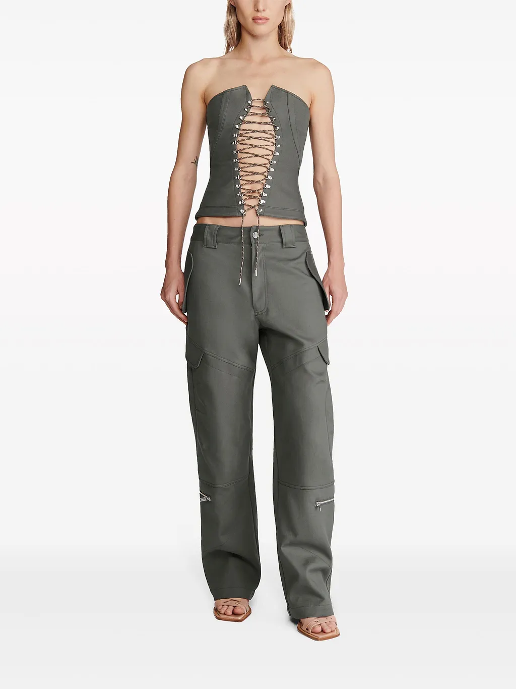 Tactical Straight-Leg Cargo Trousers