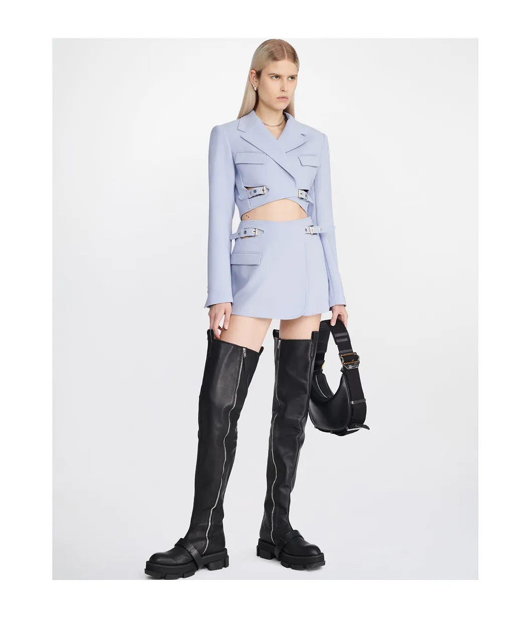 Wool Belt Loop Skirt