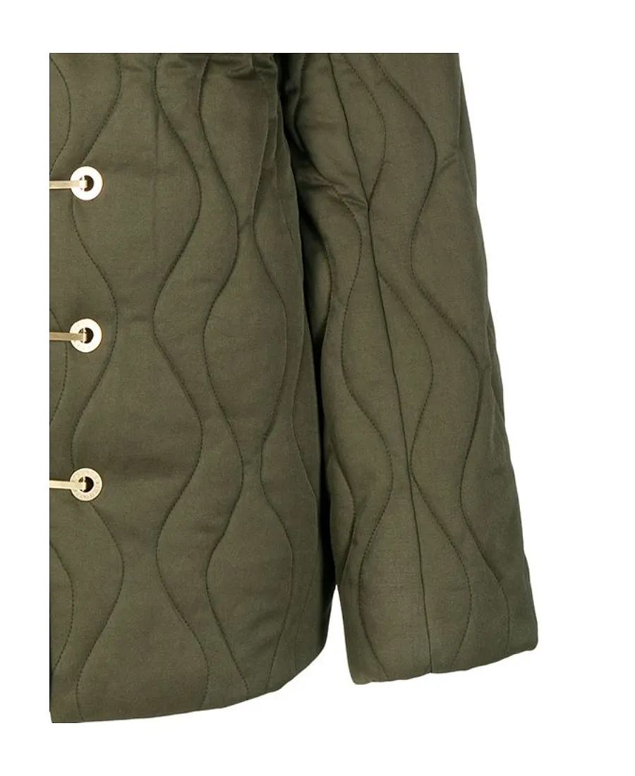 Wave-Quilted Liner Coat