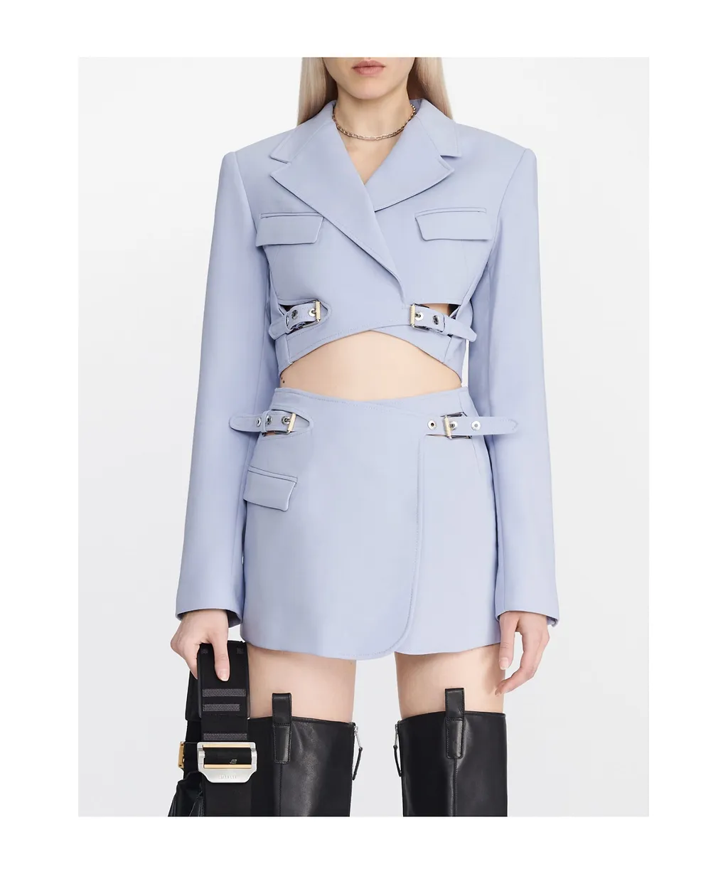 Wool Belt Loop Skirt