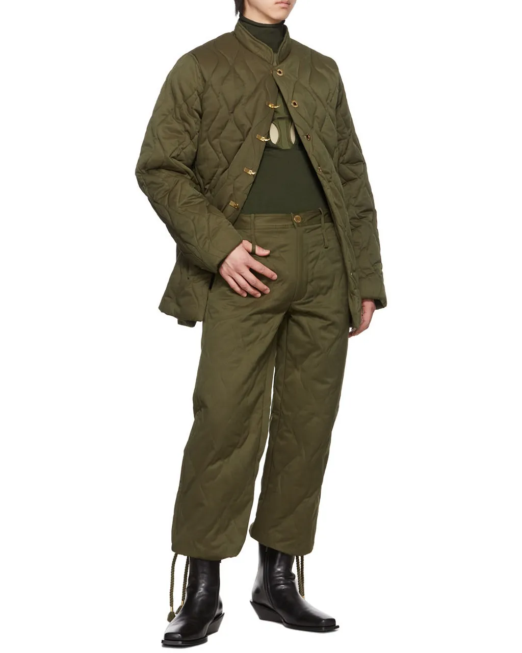 Wave-Quilted Liner Coat