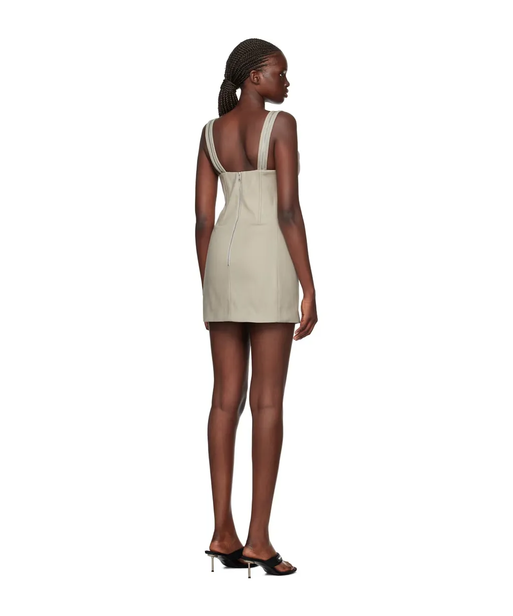 Zip-Detail Cut-Out Minidress