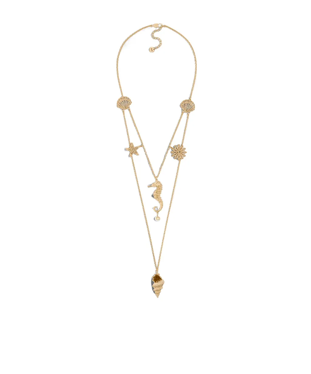 Christian Dior Logo Embellished Necklace