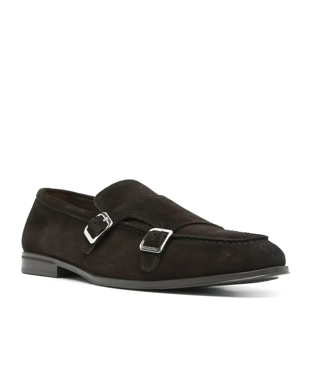 Doucal's Double Buckle Monk Shoes