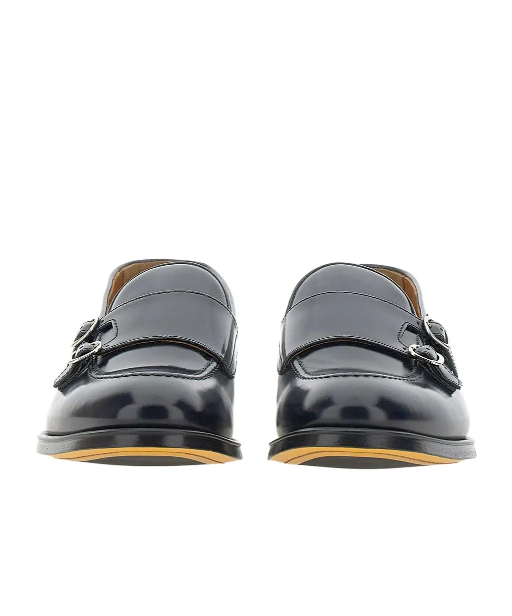 Doucal's Double Buckle Flat Shoes