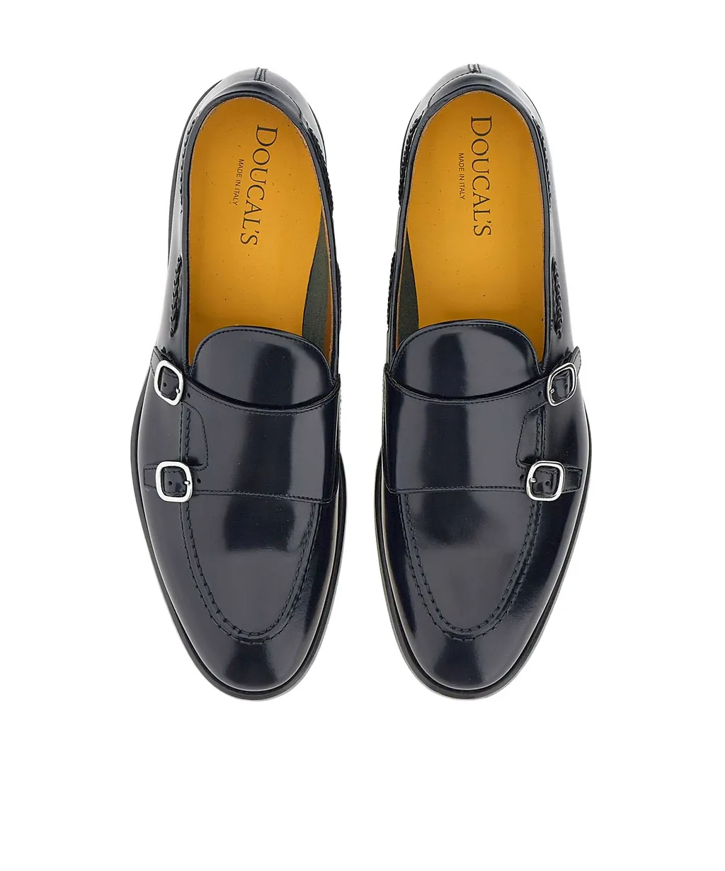 Doucal's Double Buckle Flat Shoes