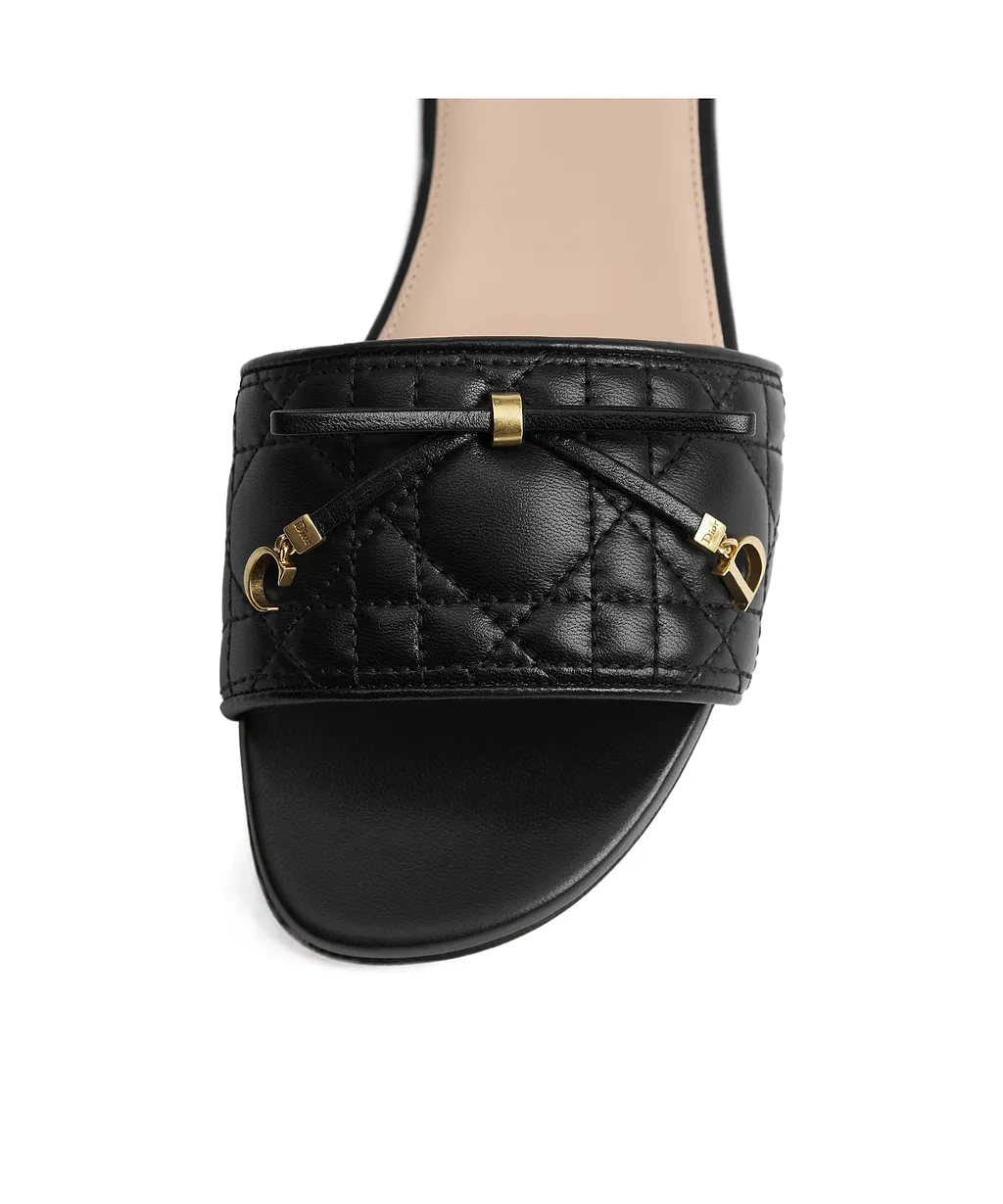 Dior Quilted Slide Flat Sandals