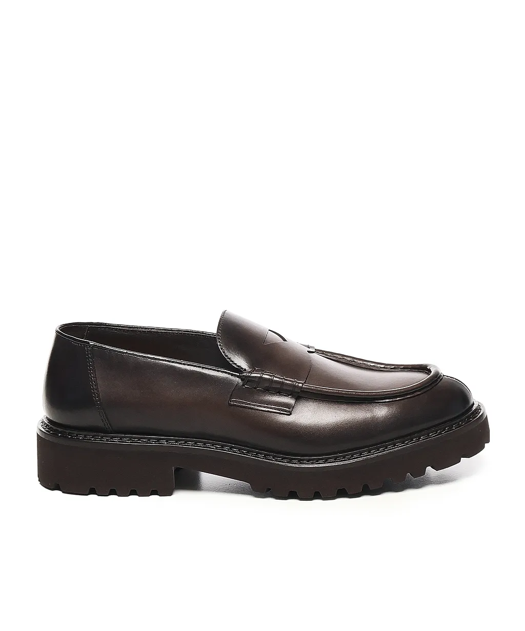 Doucal's Penny Slit Loafers