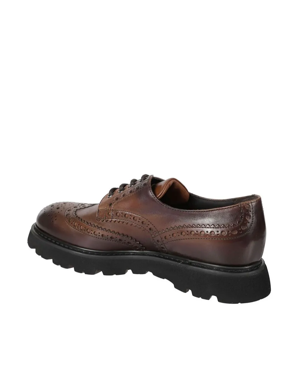 Doucal's Embossed Lace-Up Shoes