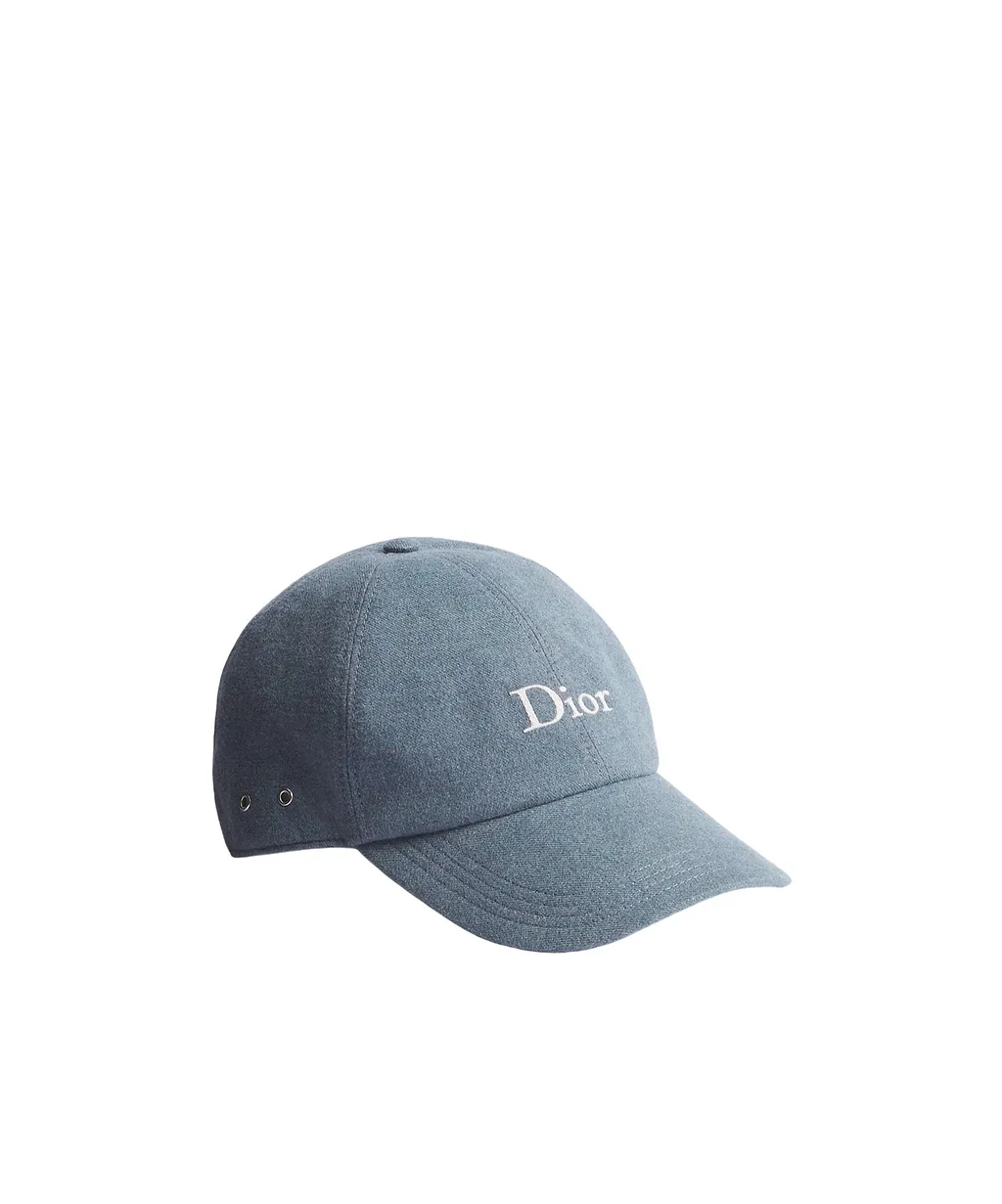 Dior Homme Stonewashed Flannel Cap