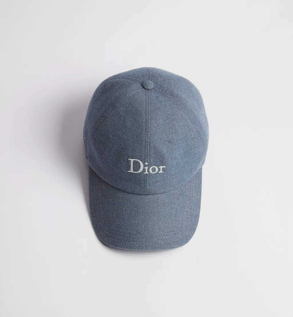 Dior Homme Stonewashed Flannel Cap