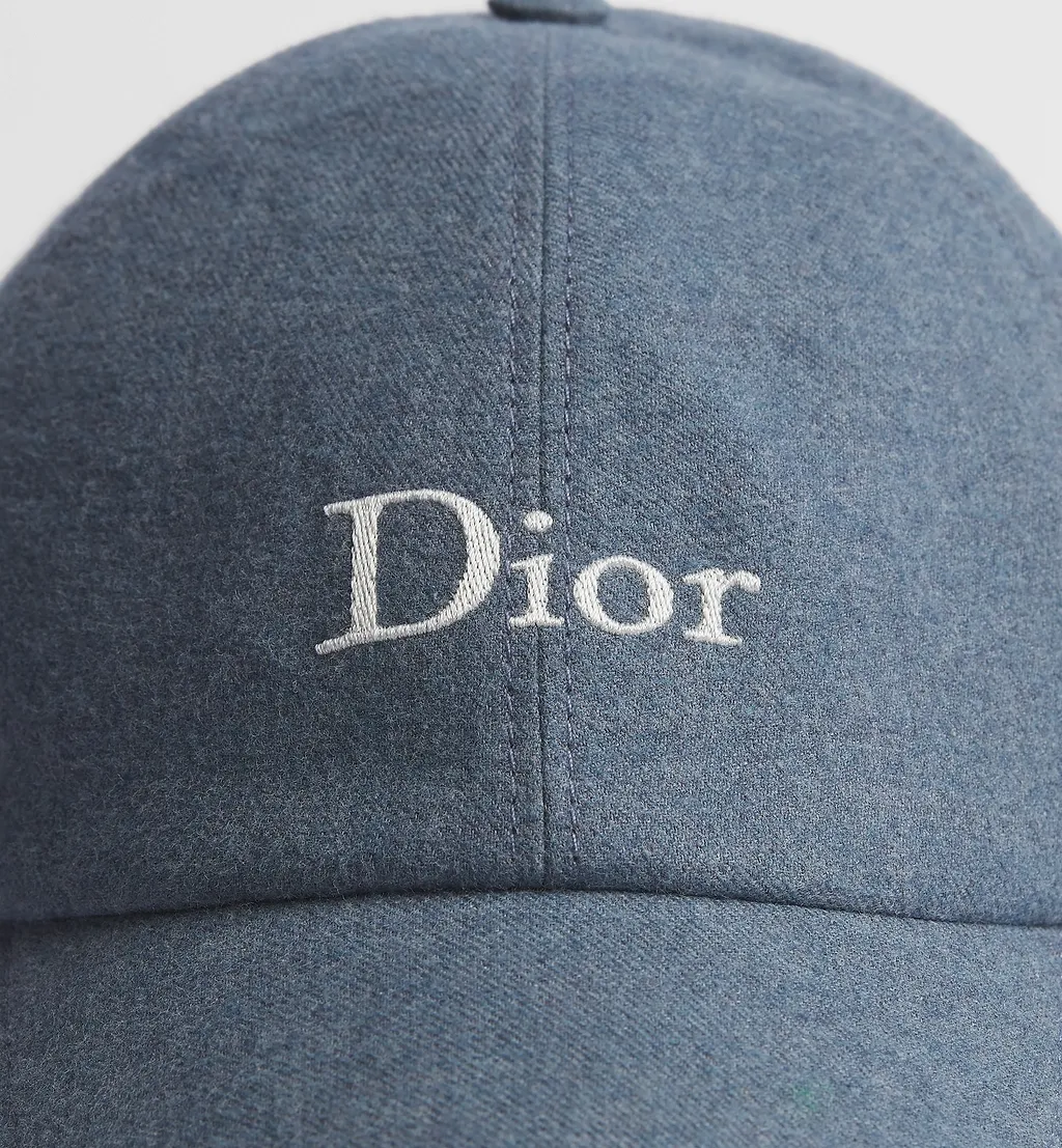 Dior Homme Stonewashed Flannel Cap