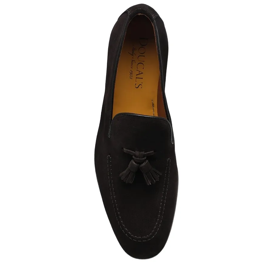 Doucal's Tassel Detailed Almond Toe Loafers