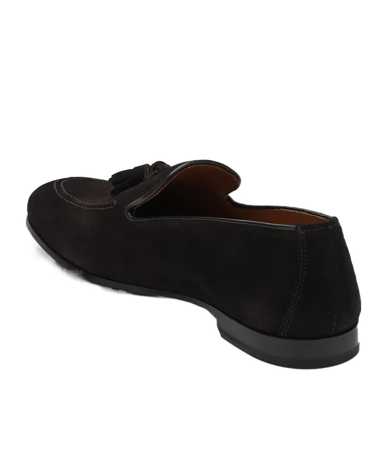 Doucal's Tassel Detailed Almond Toe Loafers