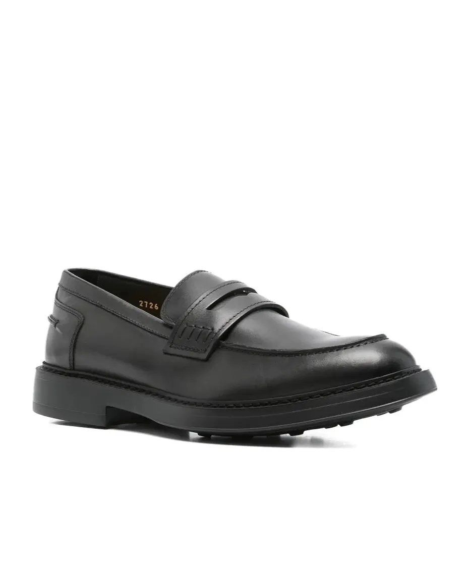 Penny-Slot Leather Loafers