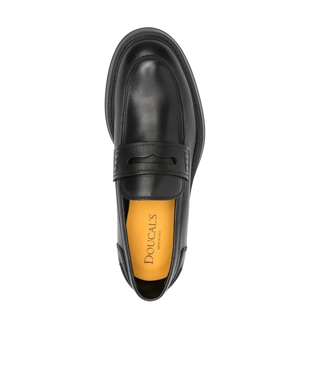 Penny-Slot Leather Loafers