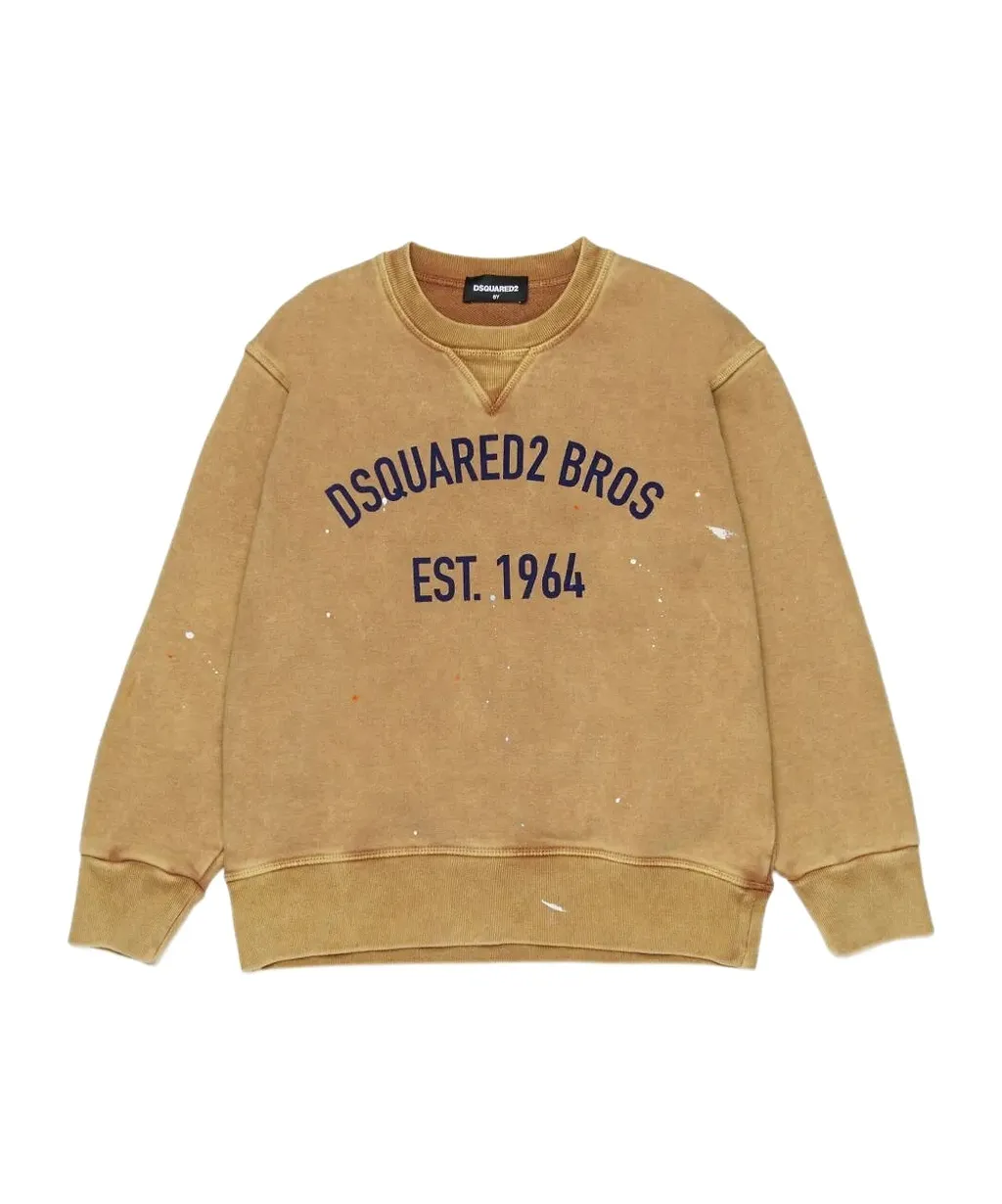 Dsquared2 Kids Logo Printed Paint Splatter Sweatshirt