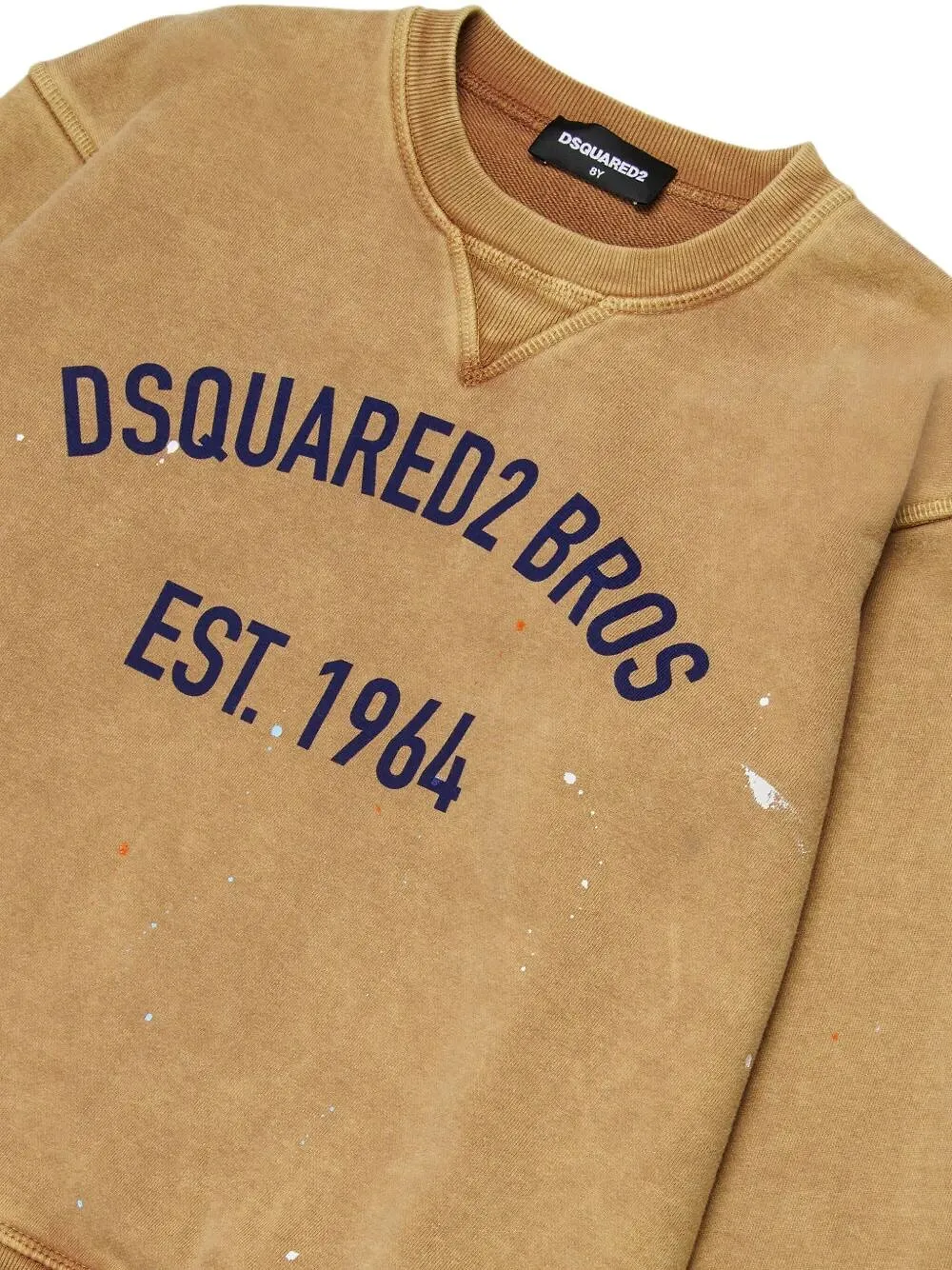 Dsquared2 Kids Logo Printed Paint Splatter Sweatshirt