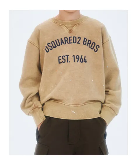 Dsquared2 Kids Logo Printed Paint Splatter Sweatshirt