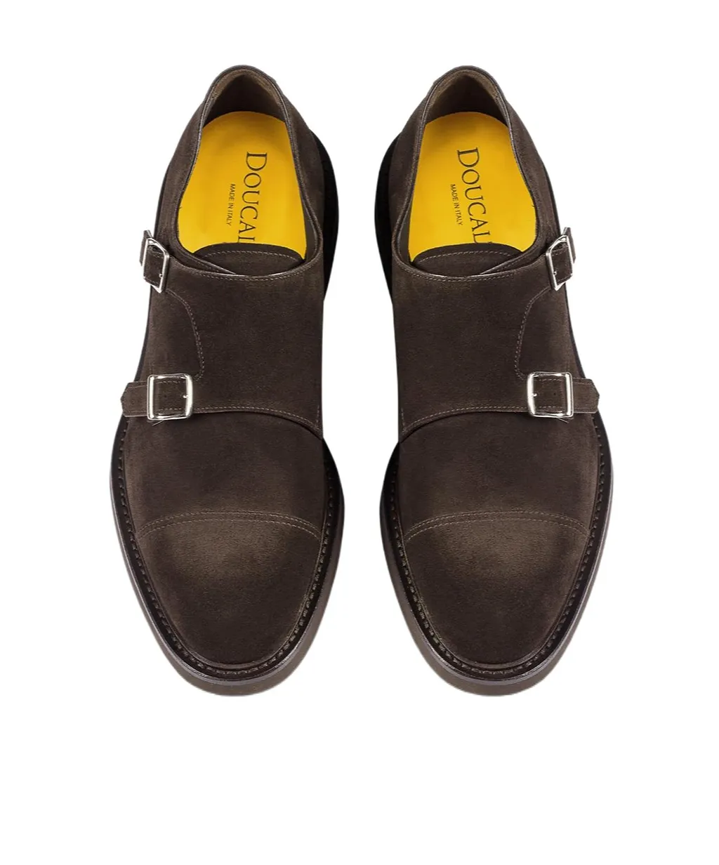 Doucal's Double Buckle Cap Toe Loafers