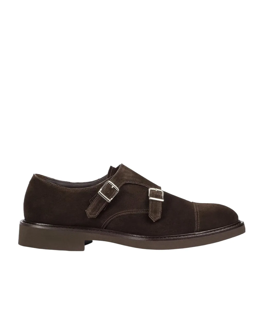 Doucal's Double Buckle Cap Toe Loafers