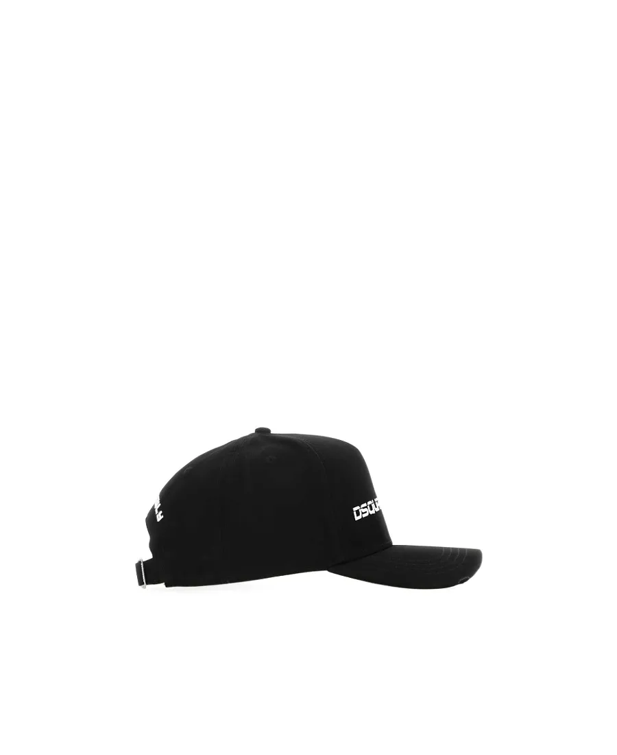 Dsquared2 Logo-Detailed Distressed Baseball Cap
