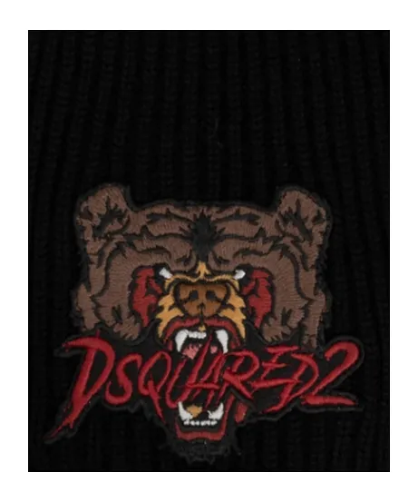 Dsquared2 Logo-Embroidered Beanie
