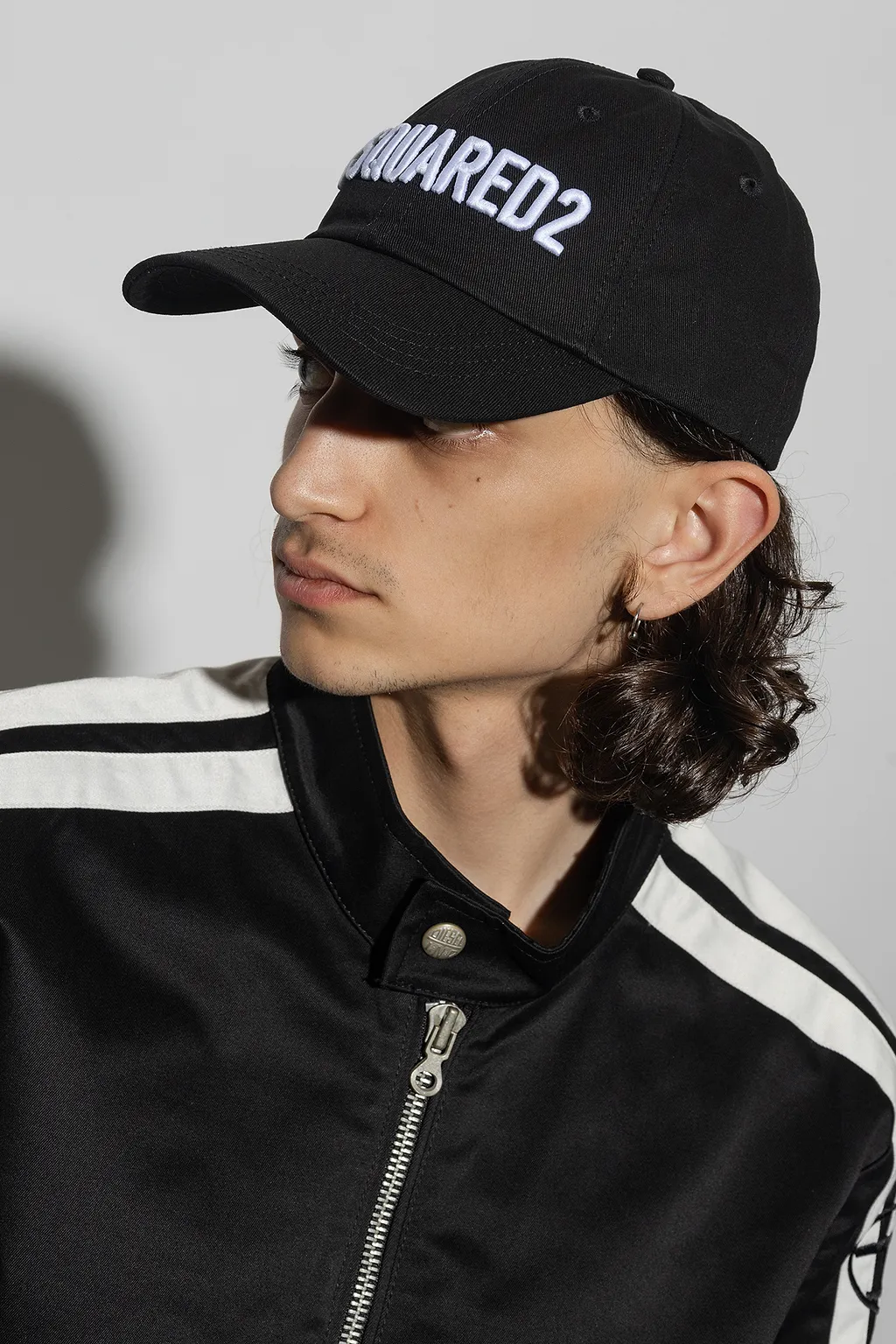 Dsquared2 Logo Embroidered Curved Peak Cap