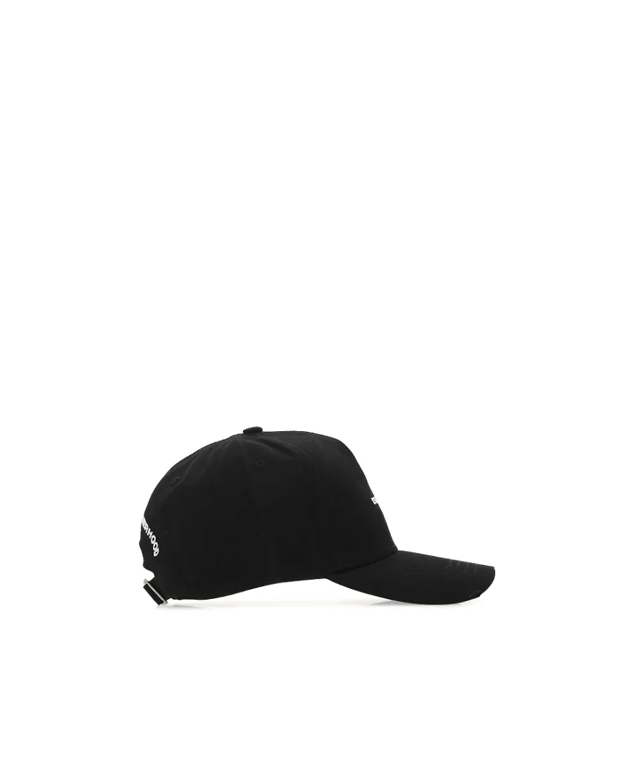 Dsquared2 Logo Embroidered Distressed Baseball Cap