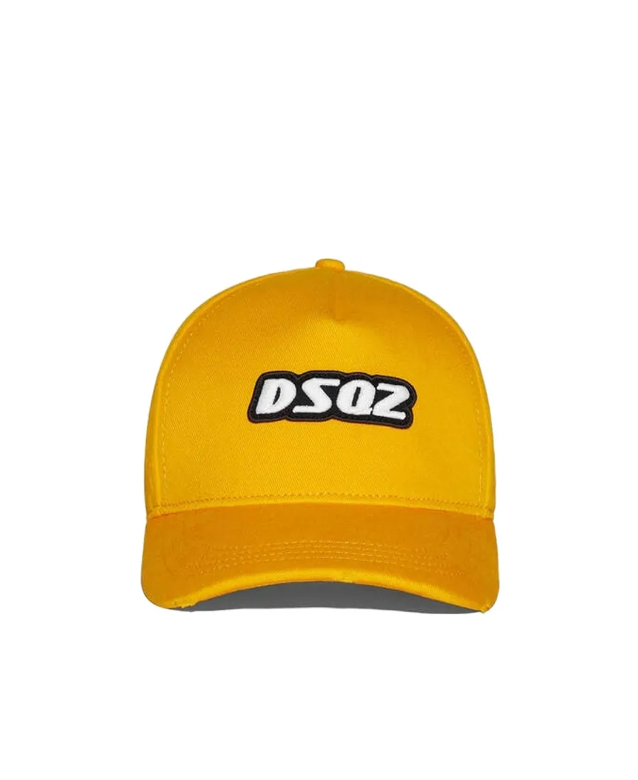 Dsquared2 Logo-Embroidered Distressed Baseball Cap