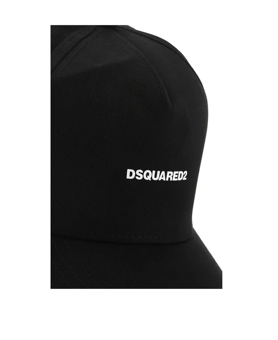 Dsquared2 Logo Embroidered Distressed Baseball Cap